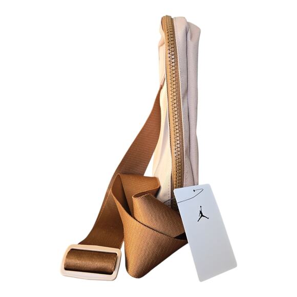Nike Jordan Hesi Crossbody Sling Bag Unisex Shoulder Bag Tan Mini Backpack NWT - Picture 5 of 9